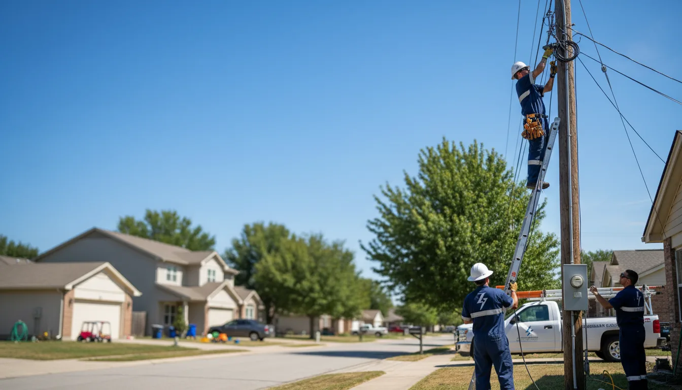 Residential electrician providing installation services in Levant, ME